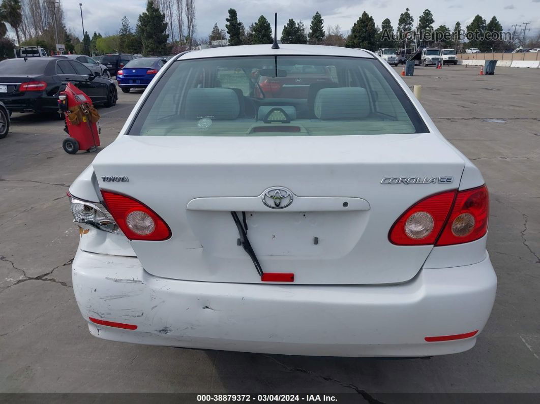 2008 Toyota Corolla Ce White vin: 1NXBR32E38Z996810