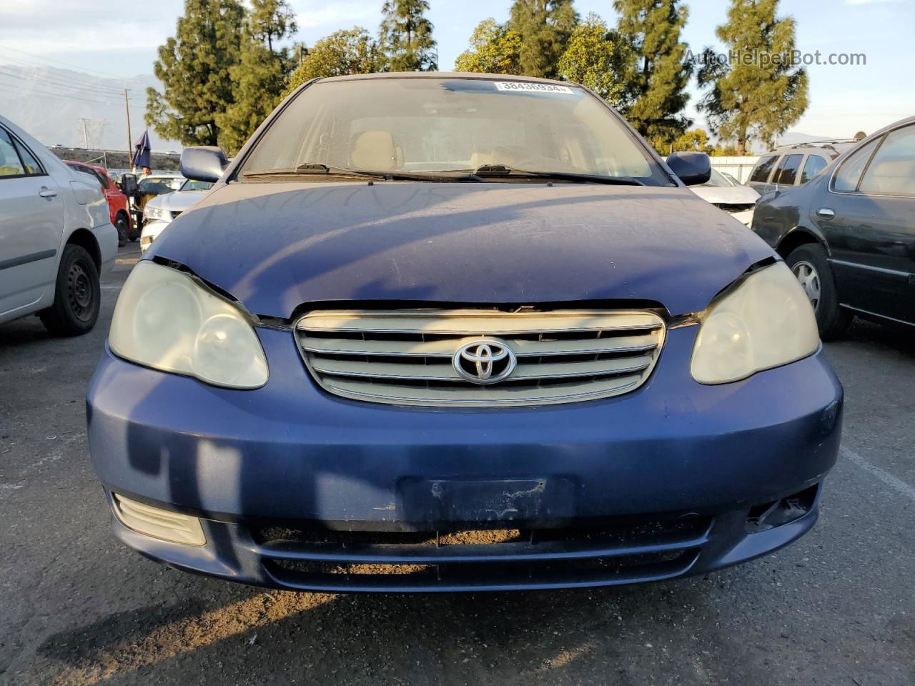 2003 Toyota Corolla Ce Blue vin: 1NXBR32E43Z031964