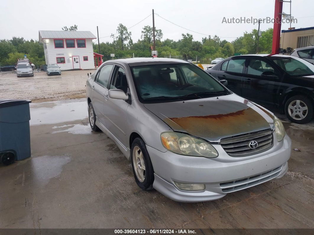 2003 Toyota Corolla S Silver vin: 1NXBR32E43Z044343