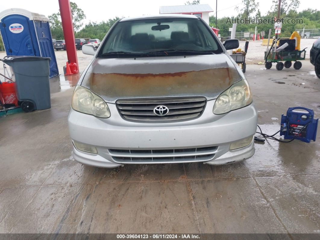 2003 Toyota Corolla S Silver vin: 1NXBR32E43Z044343