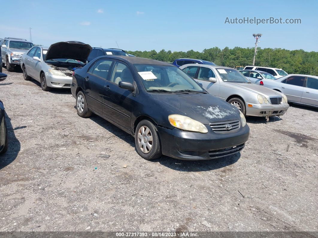 2003 Toyota Corolla Ce/s/le Black vin: 1NXBR32E43Z075849