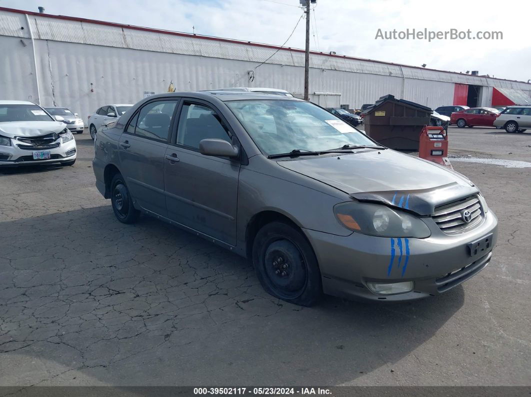 2003 Toyota Corolla S Gray vin: 1NXBR32E43Z112186