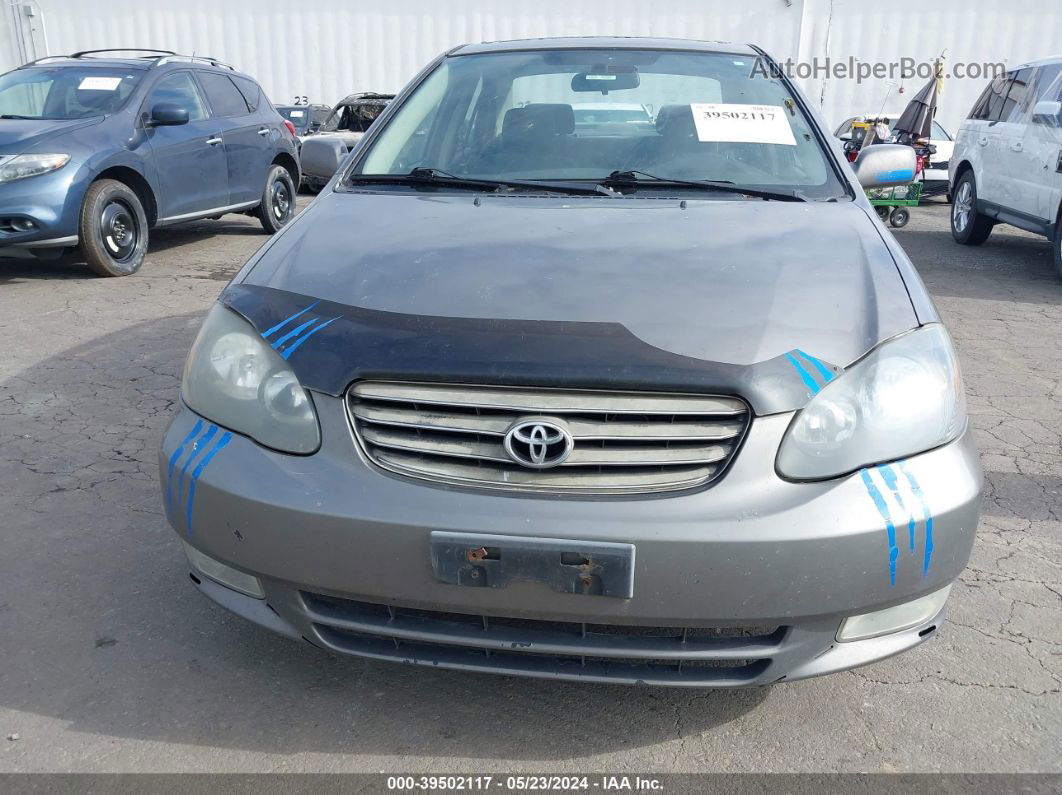 2003 Toyota Corolla S Gray vin: 1NXBR32E43Z112186