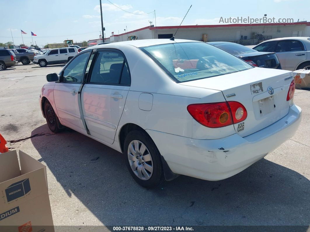 2003 Toyota Corolla Le White vin: 1NXBR32E43Z121907