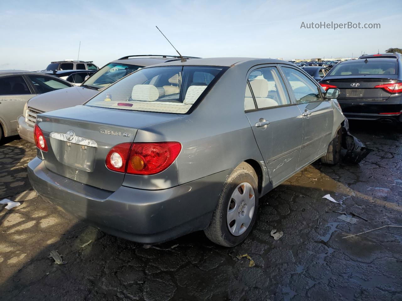 2003 Toyota Corolla Ce Серый vin: 1NXBR32E43Z174798