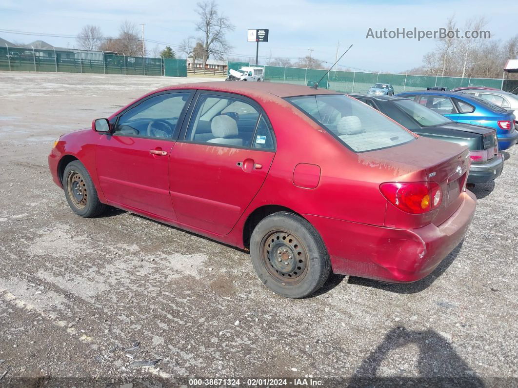 2004 Toyota Corolla Le Maroon vin: 1NXBR32E44Z203461