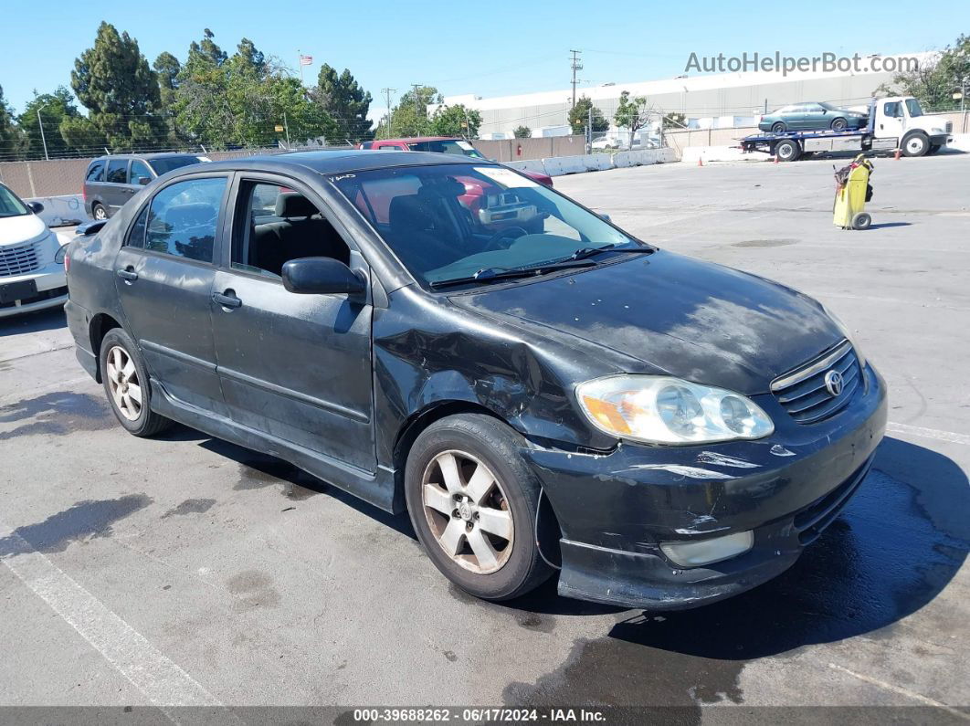 2004 Toyota Corolla S Black vin: 1NXBR32E44Z205212