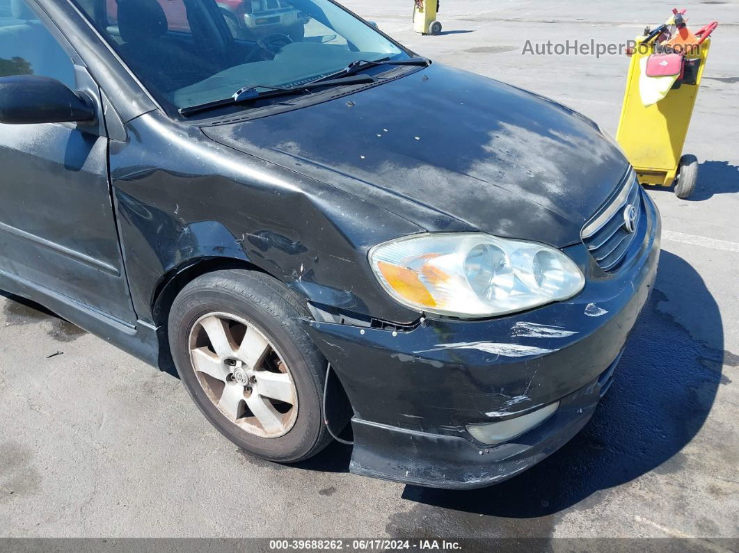 2004 Toyota Corolla S Black vin: 1NXBR32E44Z205212