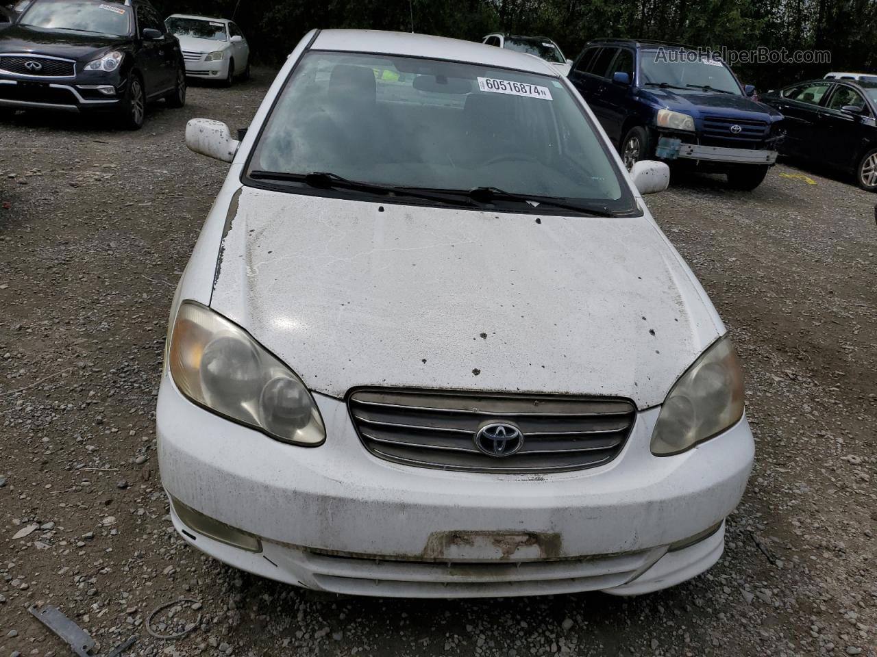 2004 Toyota Corolla Ce Белый vin: 1NXBR32E44Z216646