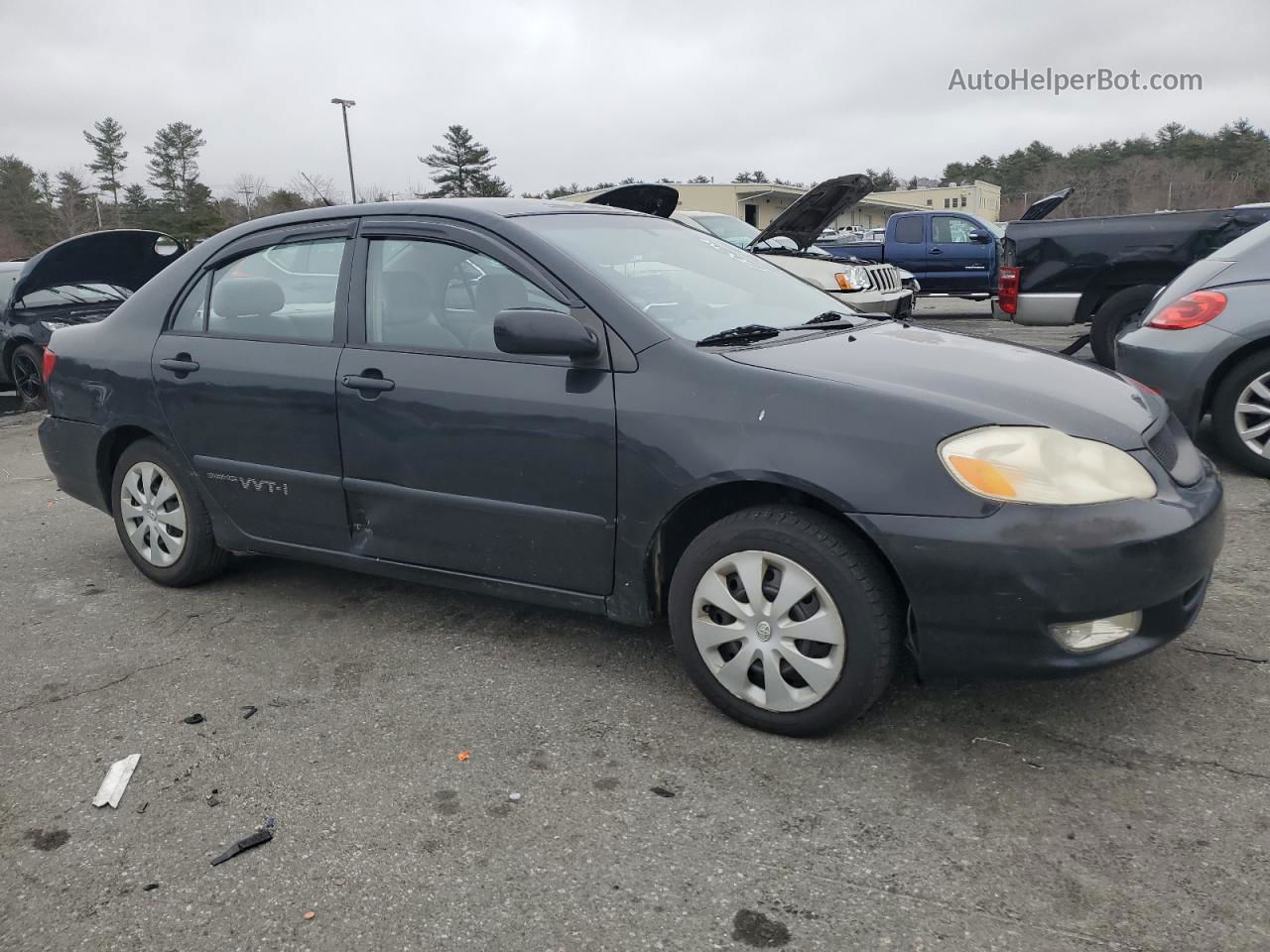 2004 Toyota Corolla Ce Black vin: 1NXBR32E44Z227985