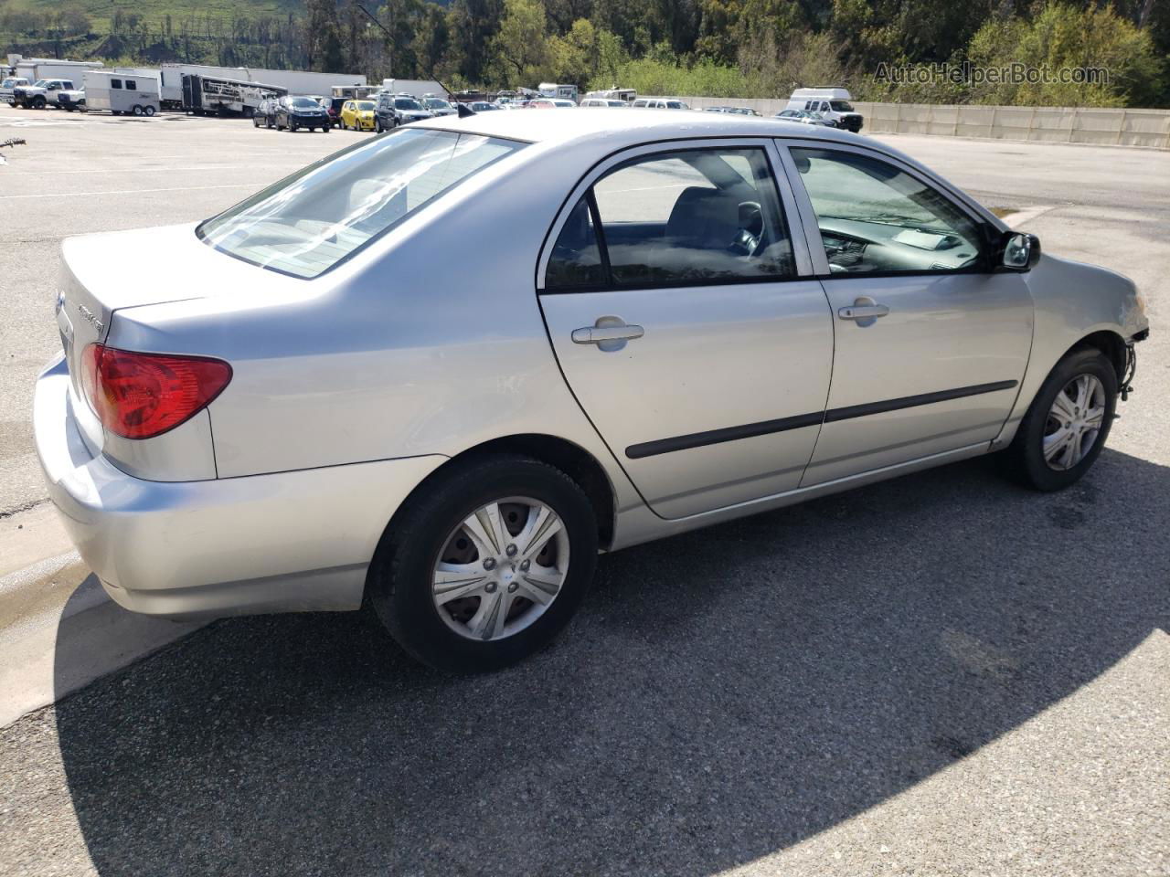 2004 Toyota Corolla Ce Silver vin: 1NXBR32E44Z243765