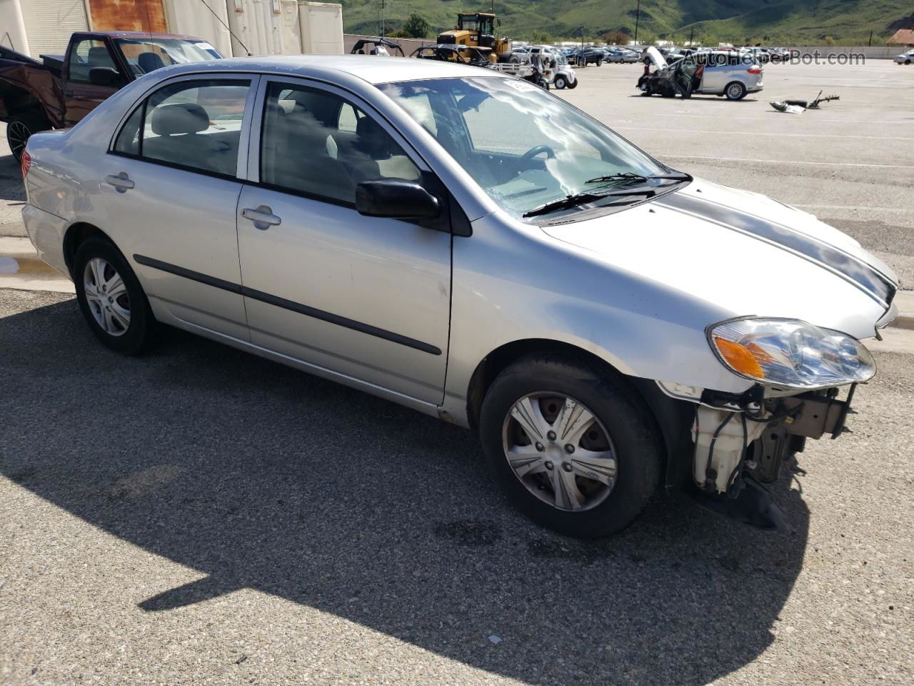 2004 Toyota Corolla Ce Silver vin: 1NXBR32E44Z243765