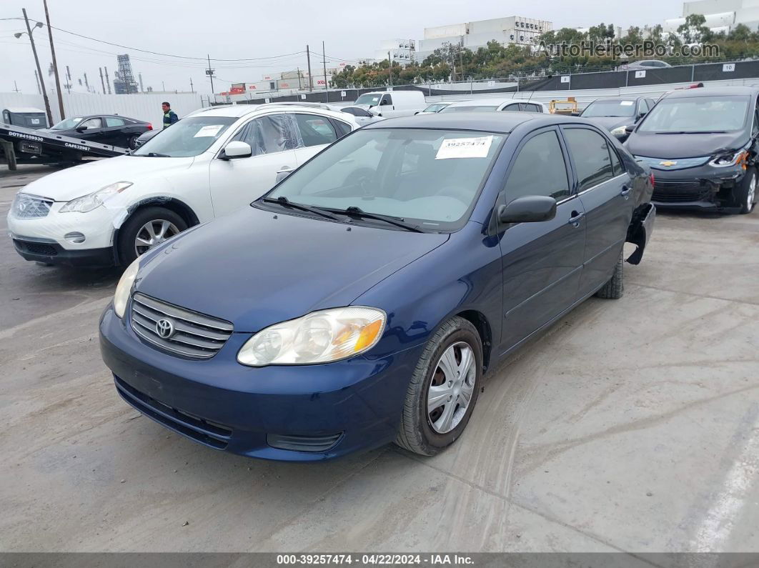 2004 Toyota Corolla Ce Blue vin: 1NXBR32E44Z244141