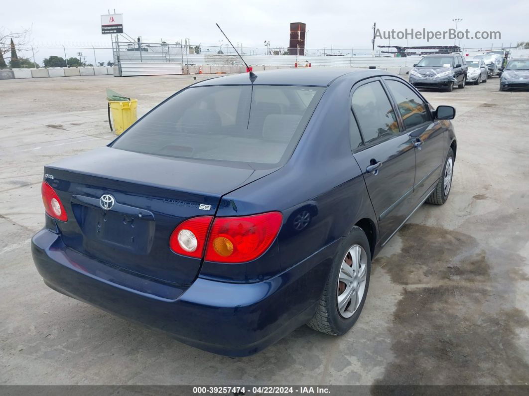 2004 Toyota Corolla Ce Blue vin: 1NXBR32E44Z244141