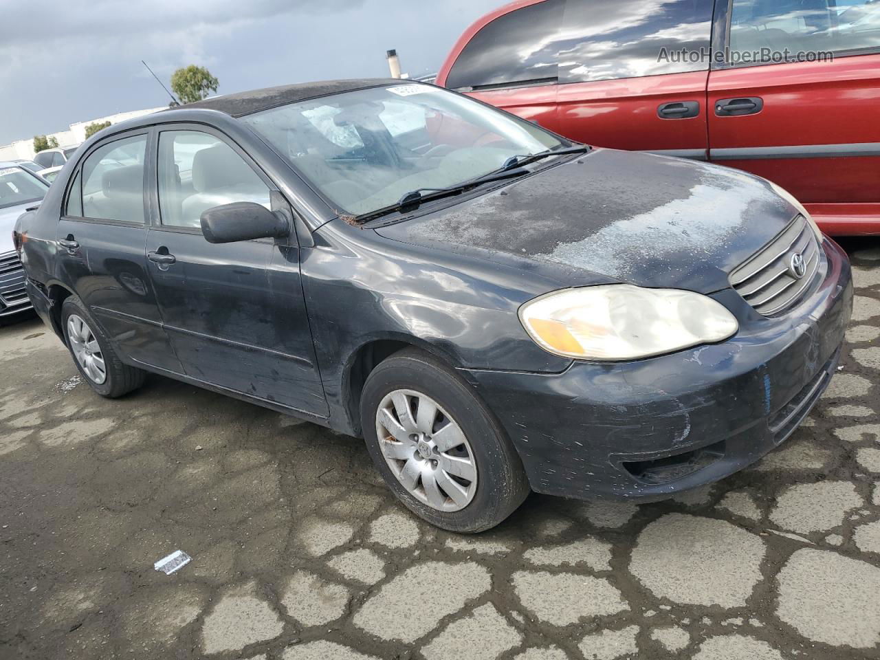 2004 Toyota Corolla Ce Black vin: 1NXBR32E44Z256354