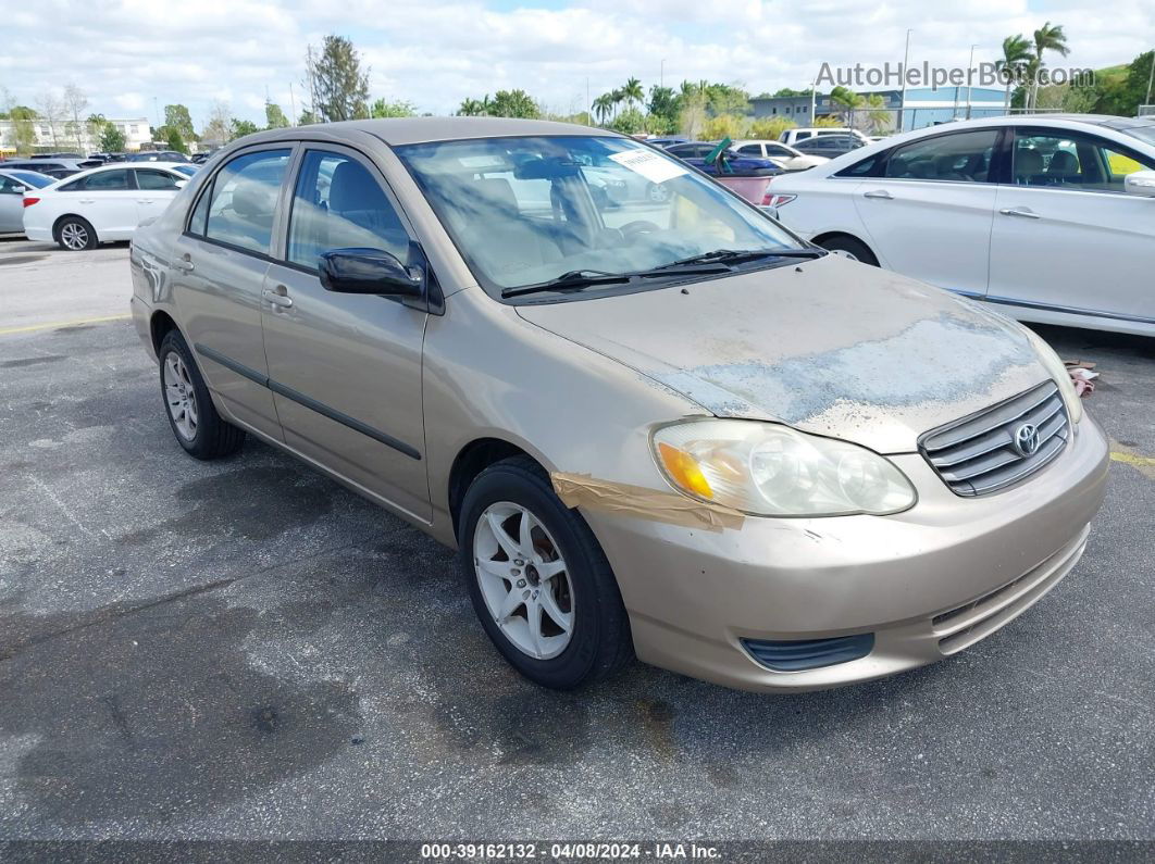 2004 Toyota Corolla Ce Желто-коричневый vin: 1NXBR32E44Z269878