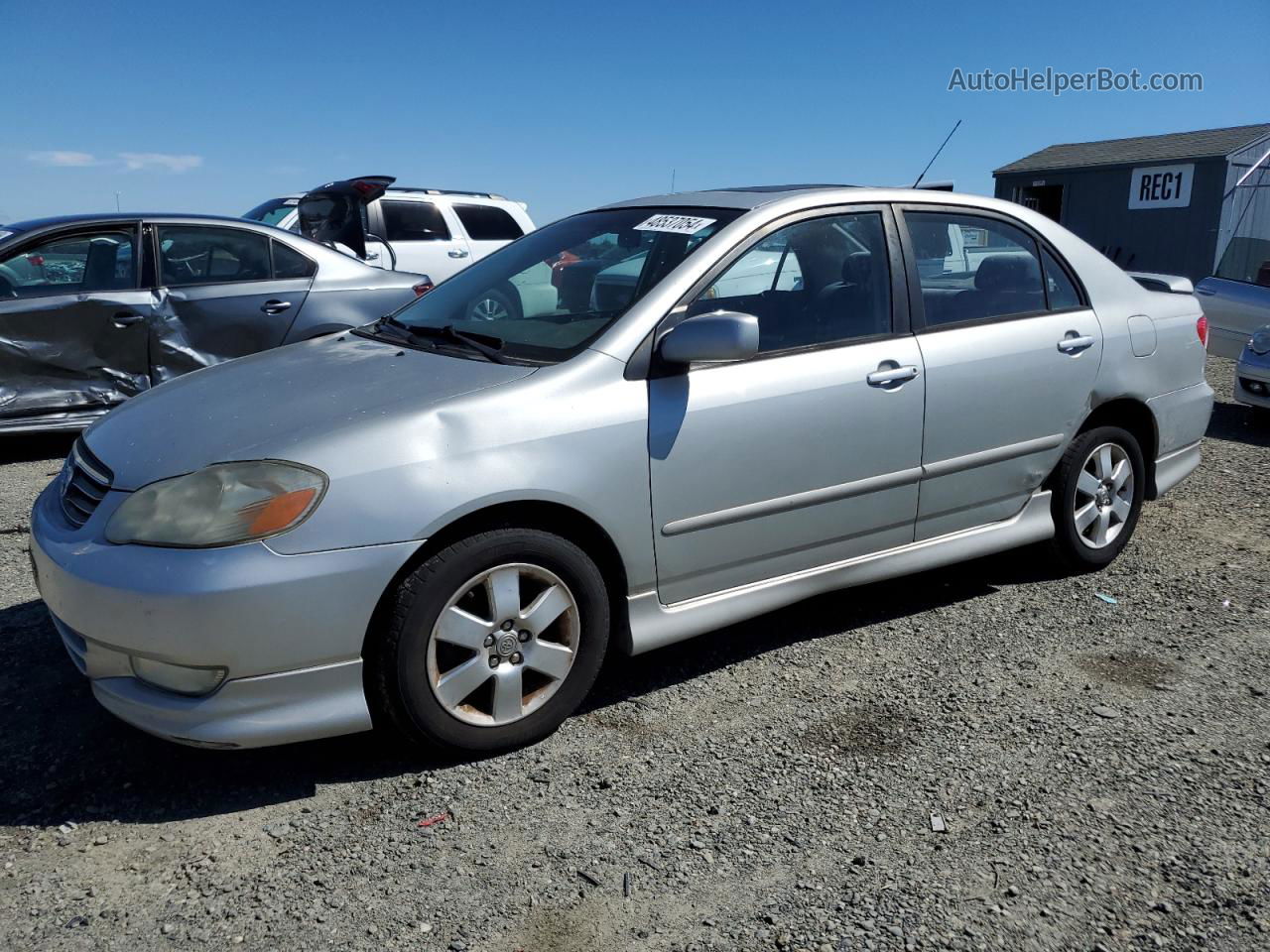 2004 Toyota Corolla Ce Silver vin: 1NXBR32E44Z289337