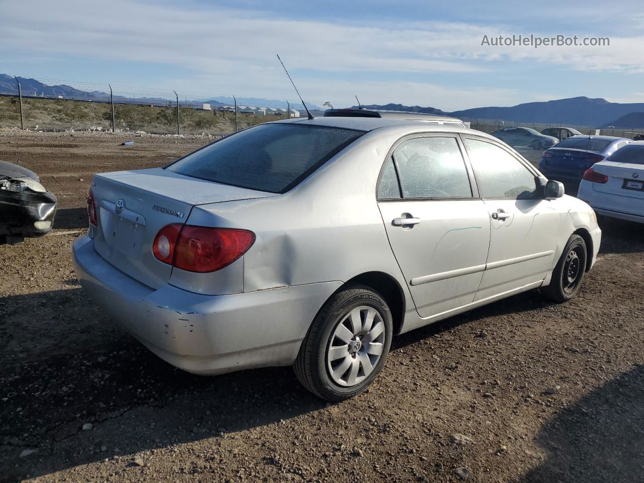 2004 Toyota Corolla Ce Silver vin: 1NXBR32E44Z290830