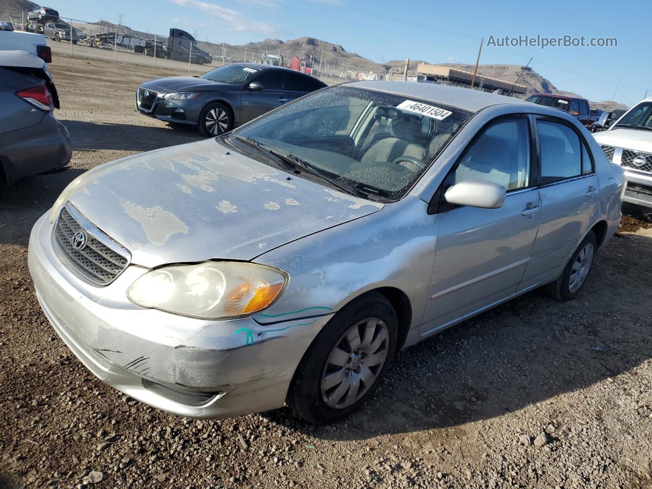 2004 Toyota Corolla Ce Silver vin: 1NXBR32E44Z290830