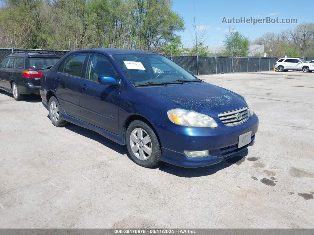 2004 Toyota Corolla S Blue vin: 1NXBR32E44Z291136