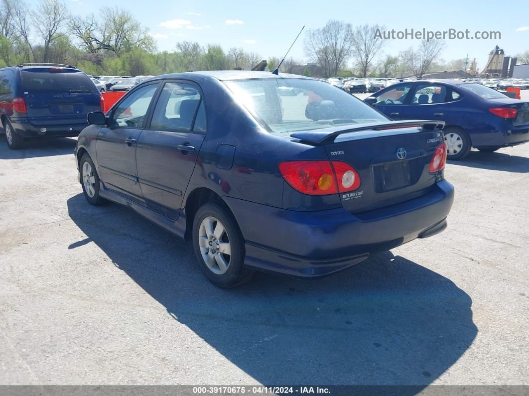 2004 Toyota Corolla S Blue vin: 1NXBR32E44Z291136