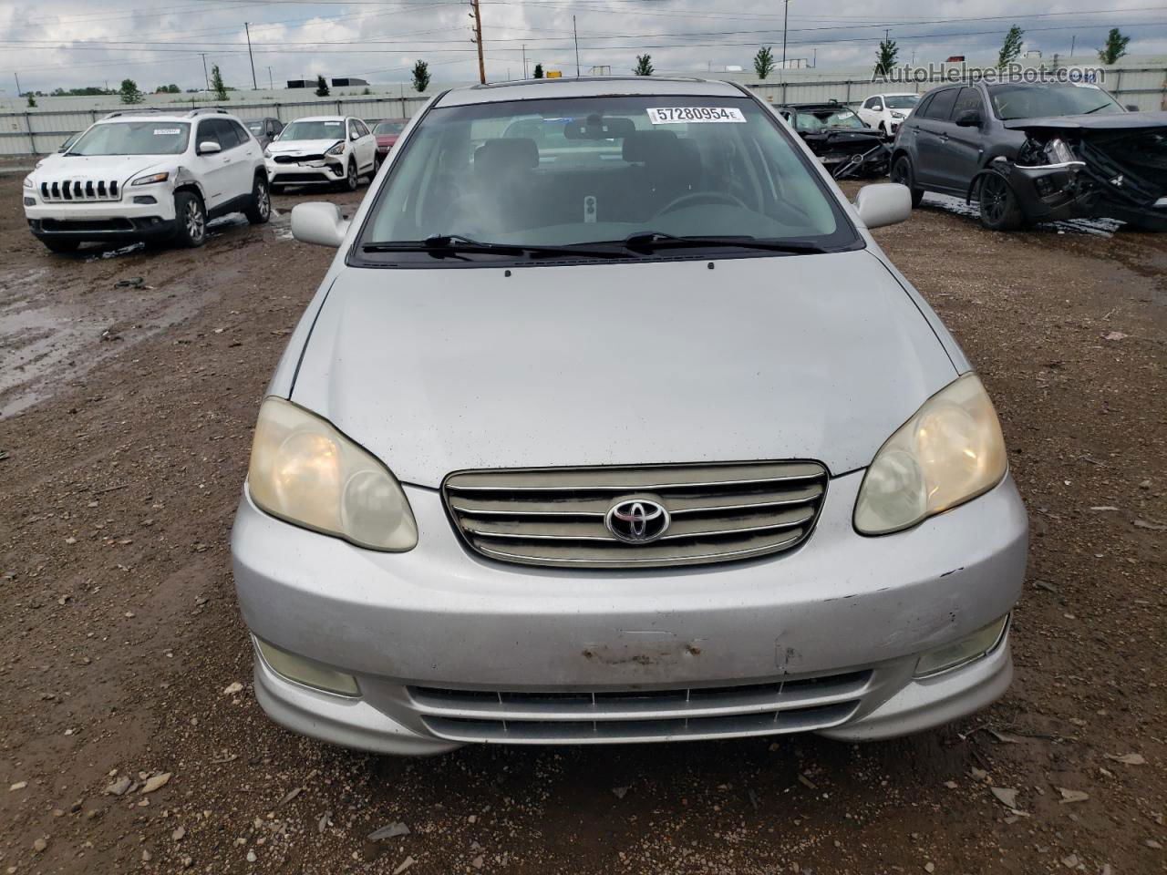 2004 Toyota Corolla Ce Silver vin: 1NXBR32E44Z296594