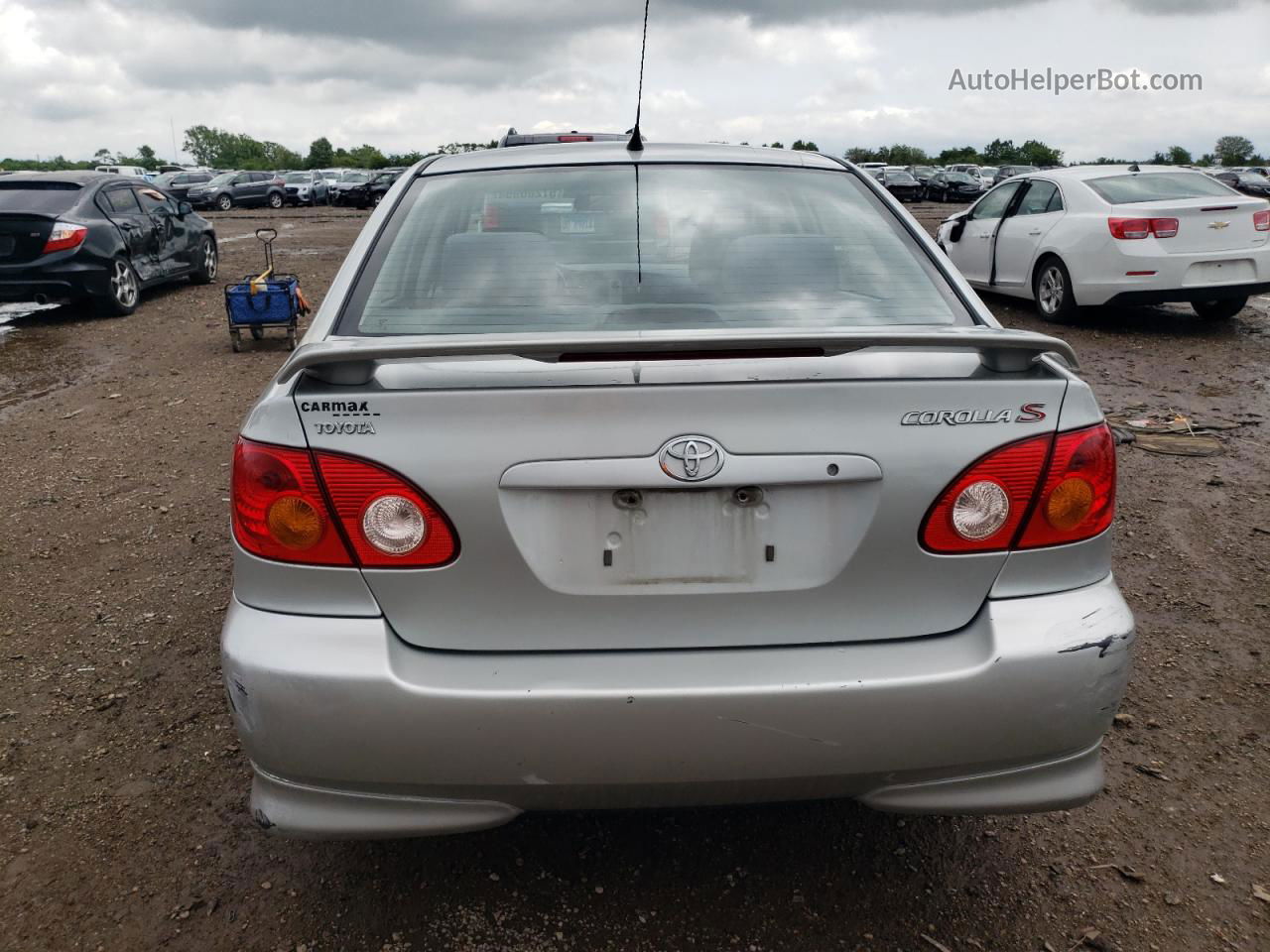 2004 Toyota Corolla Ce Silver vin: 1NXBR32E44Z296594