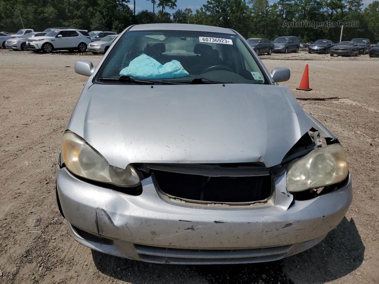 2004 Toyota Corolla Ce Silver vin: 1NXBR32E44Z298572