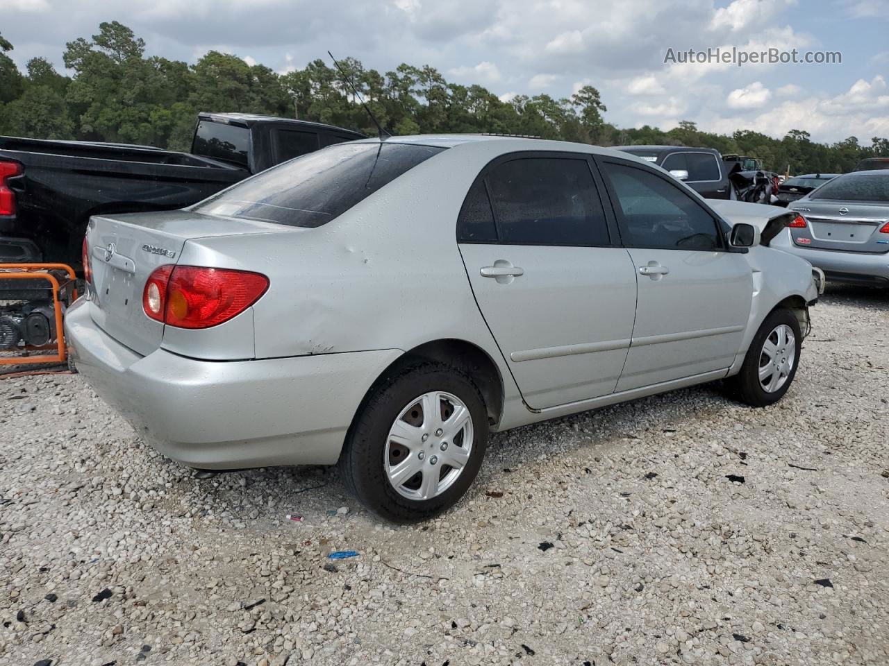 2004 Toyota Corolla Ce Silver vin: 1NXBR32E44Z314088