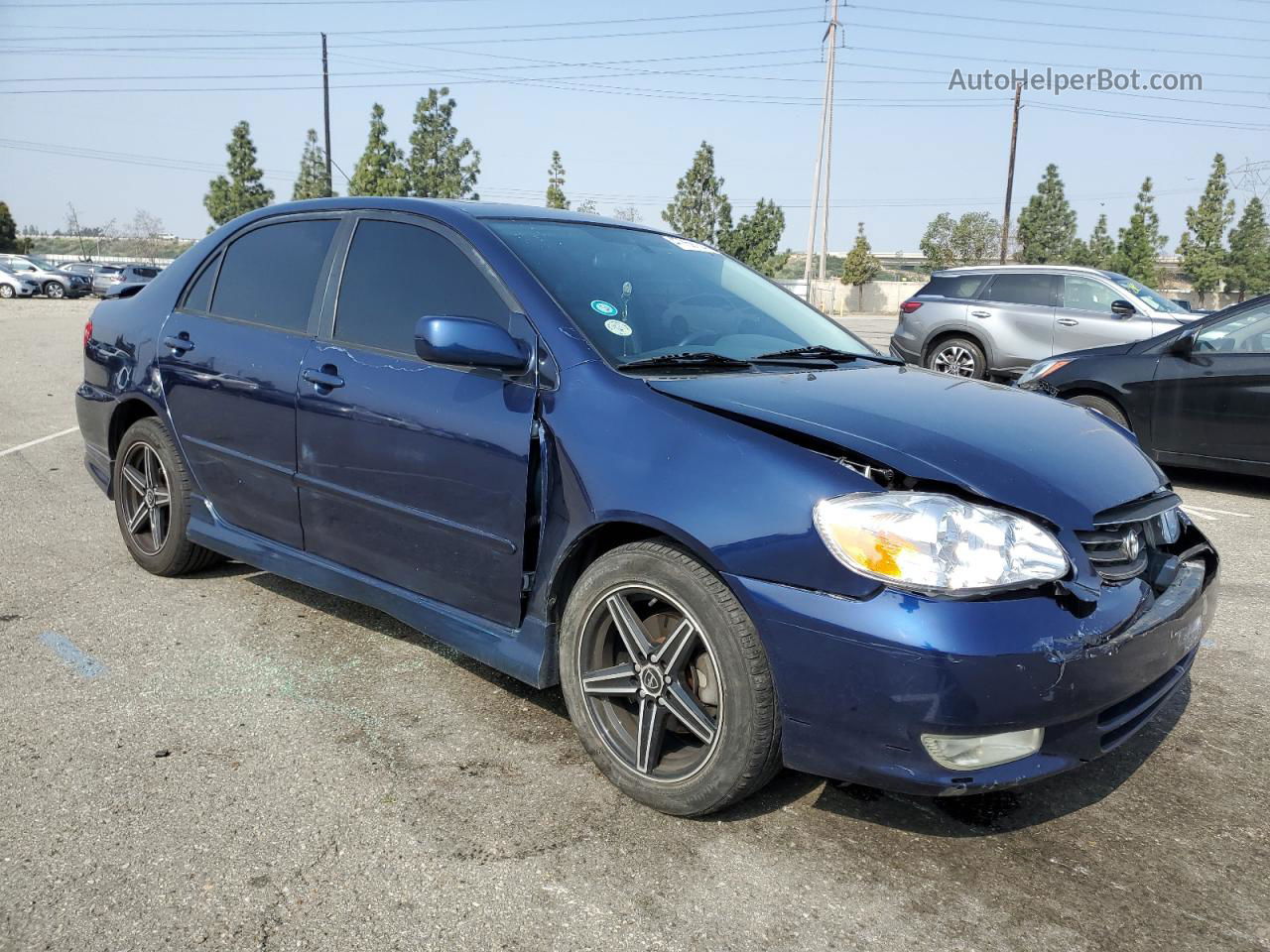 2004 Toyota Corolla Ce Blue vin: 1NXBR32E44Z326256