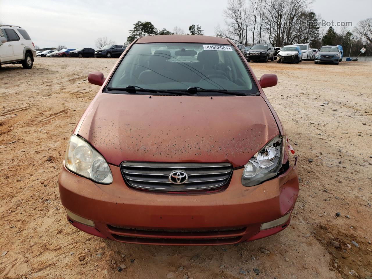 2004 Toyota Corolla Ce Red vin: 1NXBR32E44Z337922