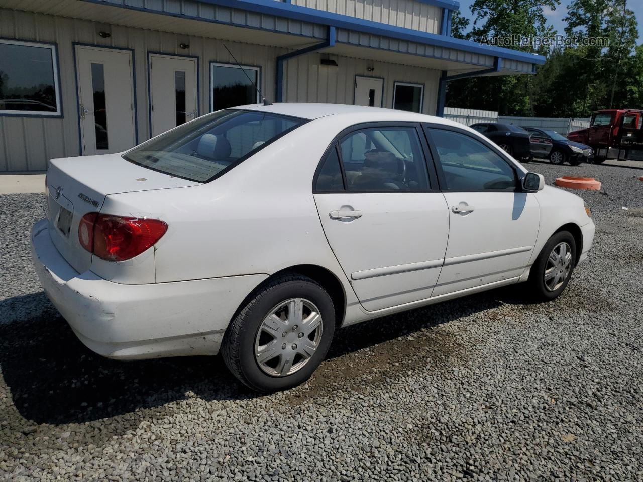 2004 Toyota Corolla Ce White vin: 1NXBR32E44Z341906