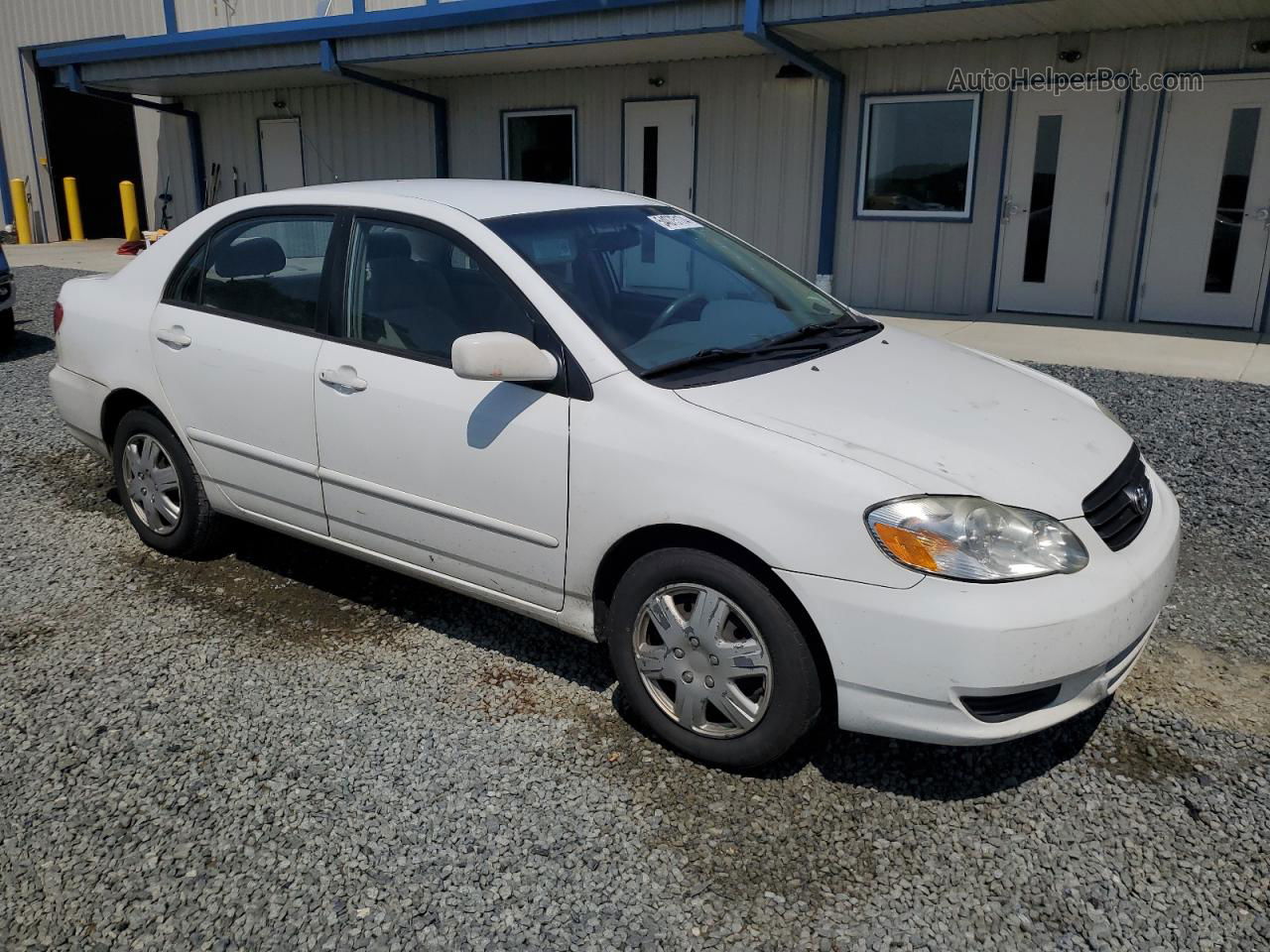 2004 Toyota Corolla Ce White vin: 1NXBR32E44Z341906