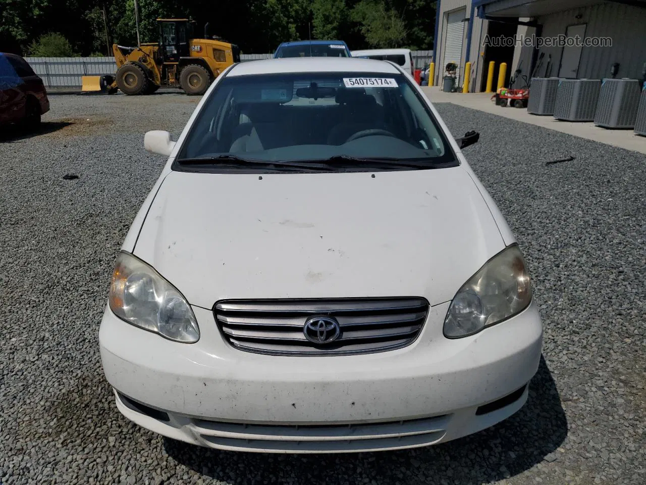 2004 Toyota Corolla Ce White vin: 1NXBR32E44Z341906