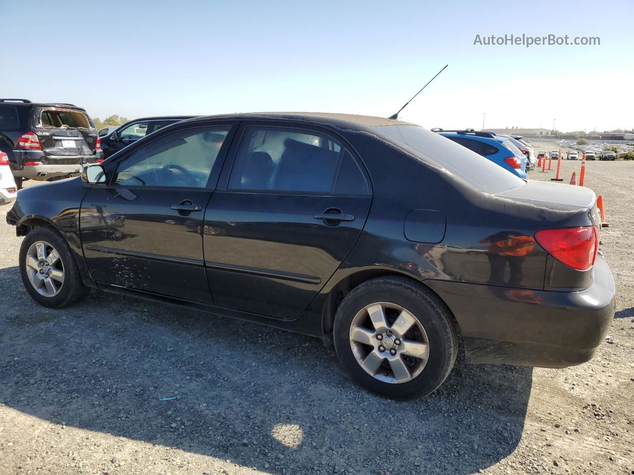 2005 Toyota Corolla Ce Black vin: 1NXBR32E45Z460864