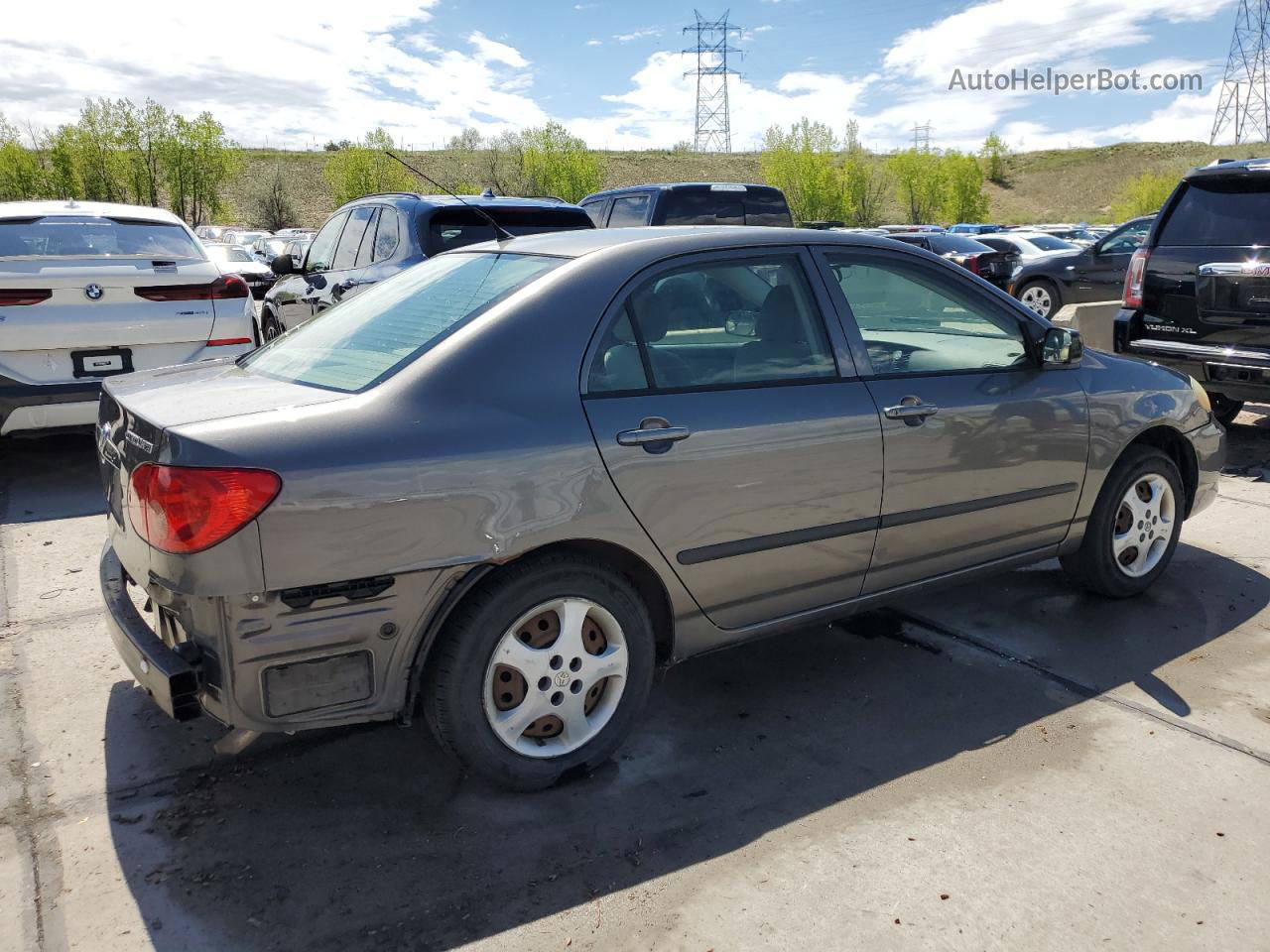 2005 Toyota Corolla Ce Gray vin: 1NXBR32E45Z485473