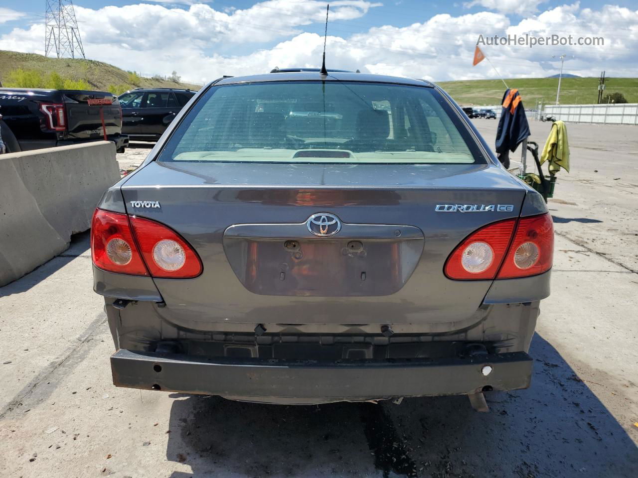 2005 Toyota Corolla Ce Gray vin: 1NXBR32E45Z485473