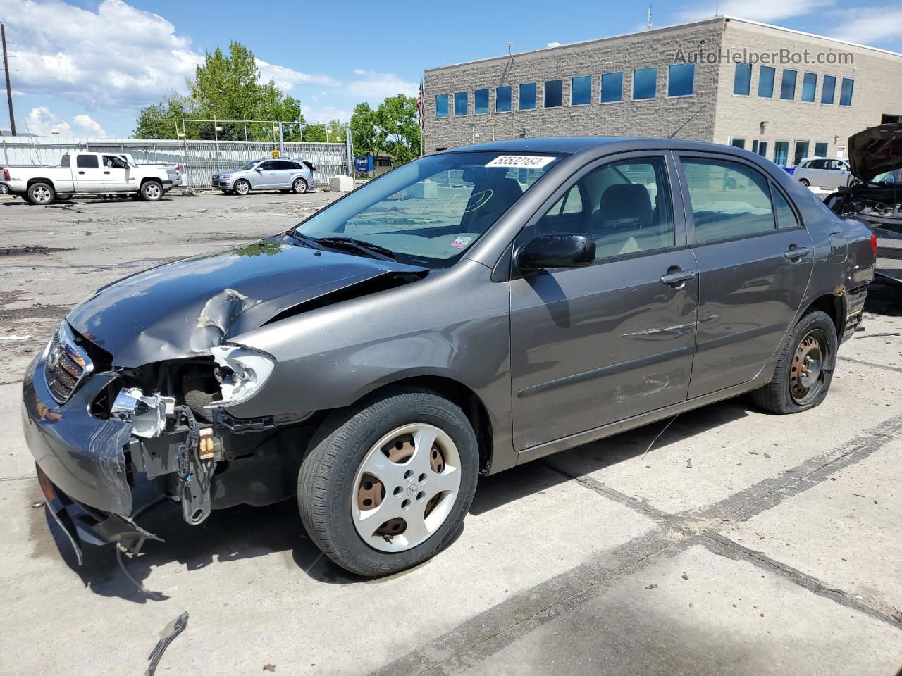 2005 Toyota Corolla Ce Gray vin: 1NXBR32E45Z485473