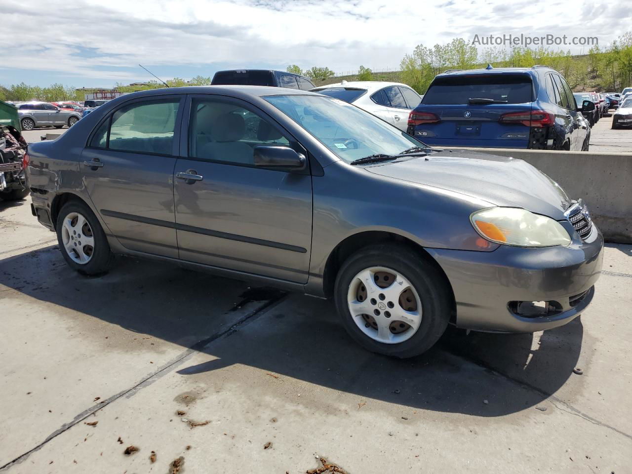 2005 Toyota Corolla Ce Gray vin: 1NXBR32E45Z485473