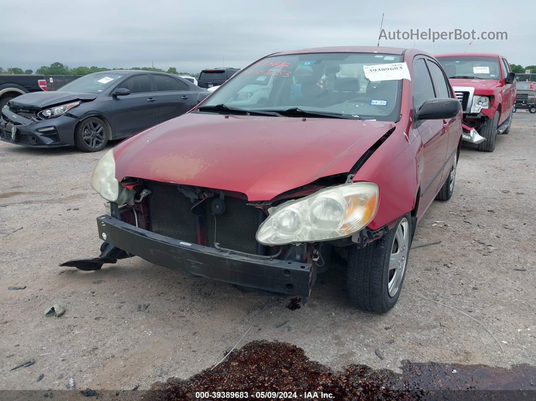 2005 Toyota Corolla Ce Red vin: 1NXBR32E45Z497414