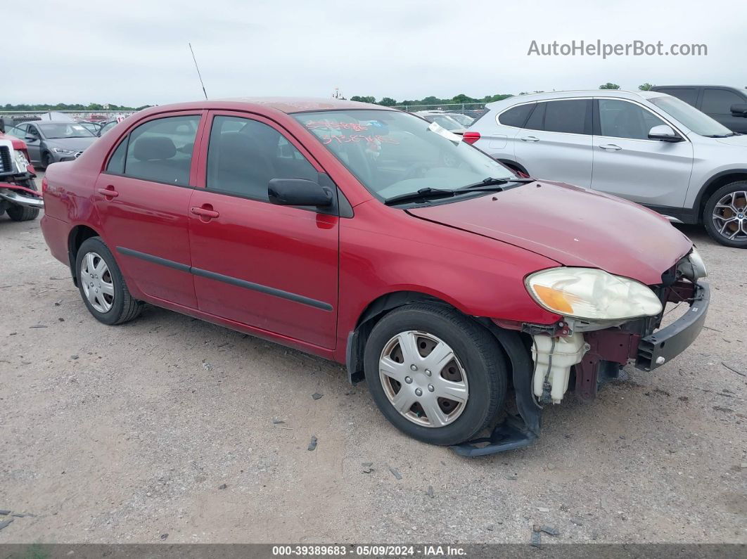 2005 Toyota Corolla Ce Red vin: 1NXBR32E45Z497414