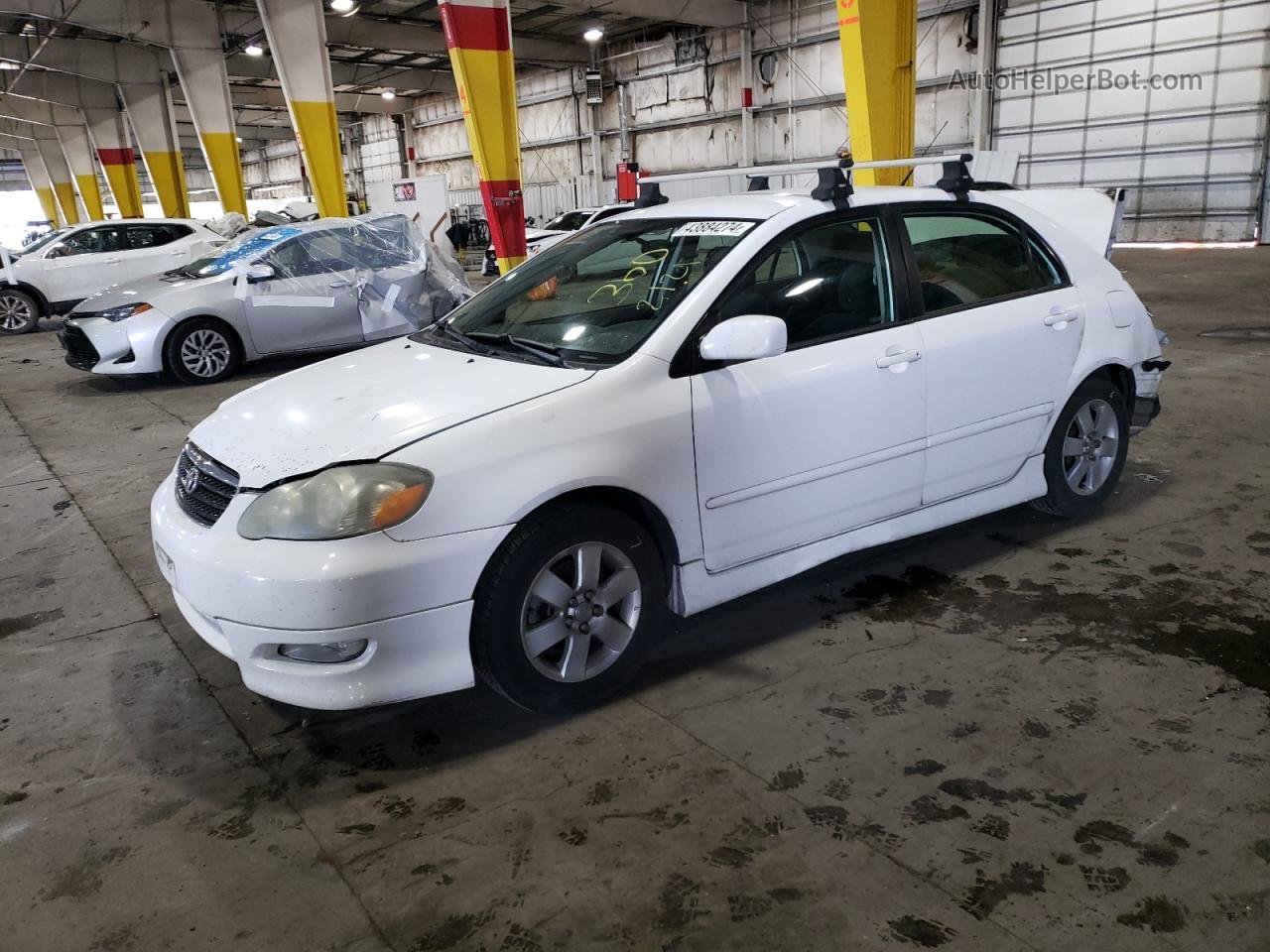 2005 Toyota Corolla Ce Белый vin: 1NXBR32E45Z567963