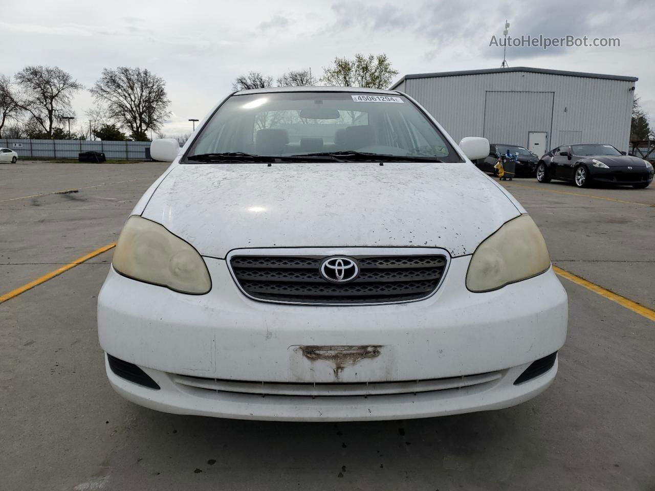 2008 Toyota Corolla Ce White vin: 1NXBR32E48Z007879