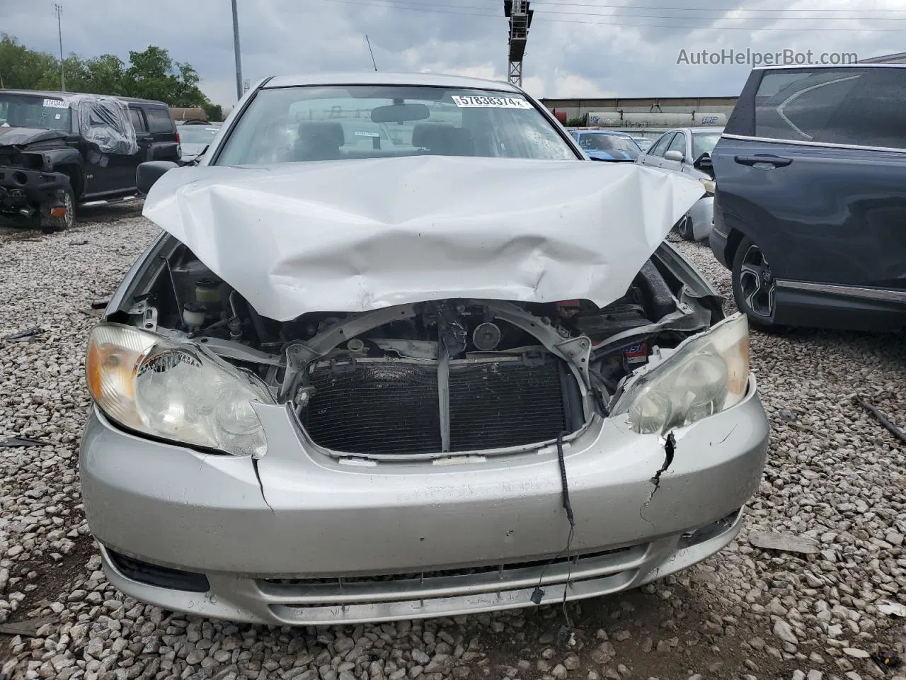 2003 Toyota Corolla Ce Gray vin: 1NXBR32E53Z046506