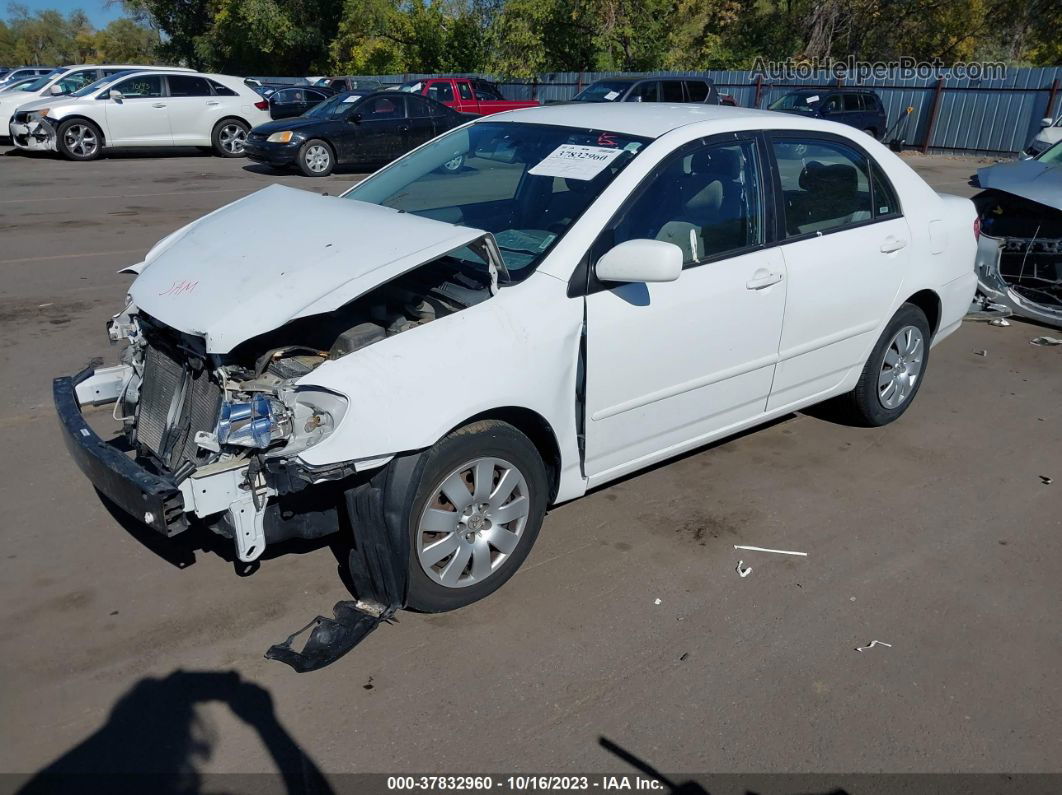 2003 Toyota Corolla Le White vin: 1NXBR32E53Z067145