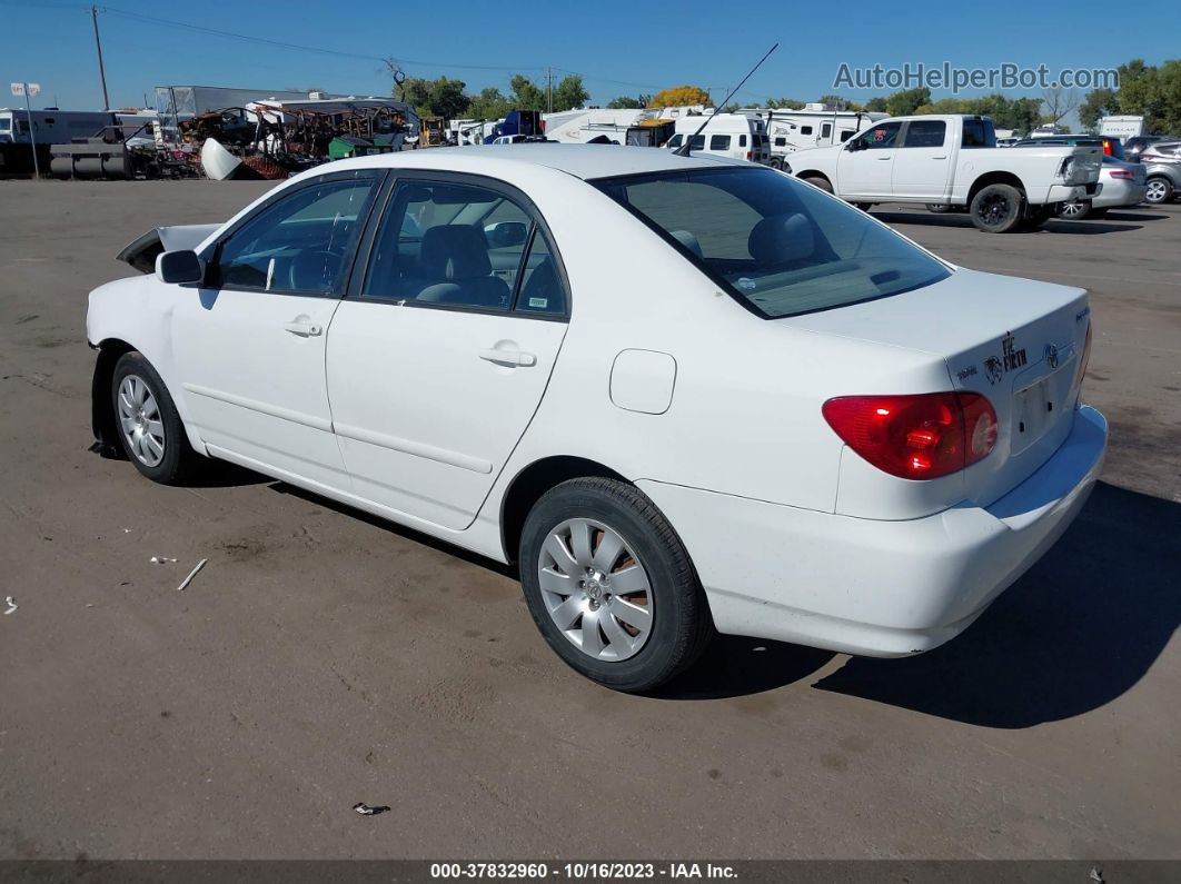 2003 Toyota Corolla Le White vin: 1NXBR32E53Z067145