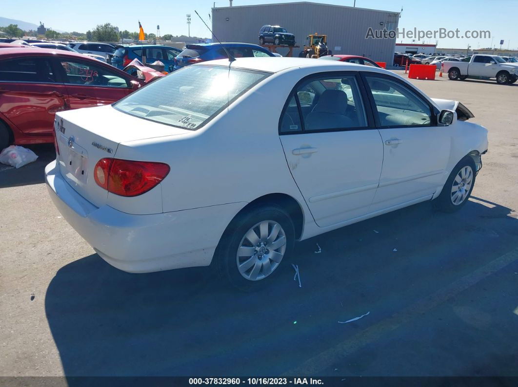 2003 Toyota Corolla Le White vin: 1NXBR32E53Z067145