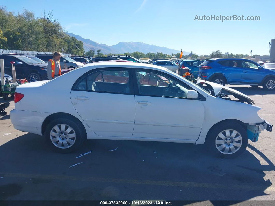 2003 Toyota Corolla Le White vin: 1NXBR32E53Z067145