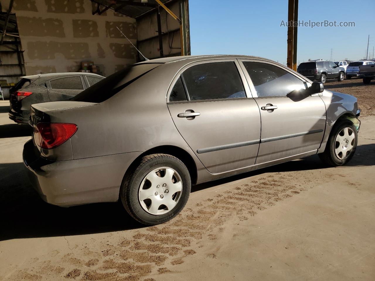 2003 Toyota Corolla Ce Gray vin: 1NXBR32E53Z068960