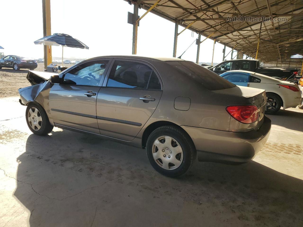 2003 Toyota Corolla Ce Gray vin: 1NXBR32E53Z068960